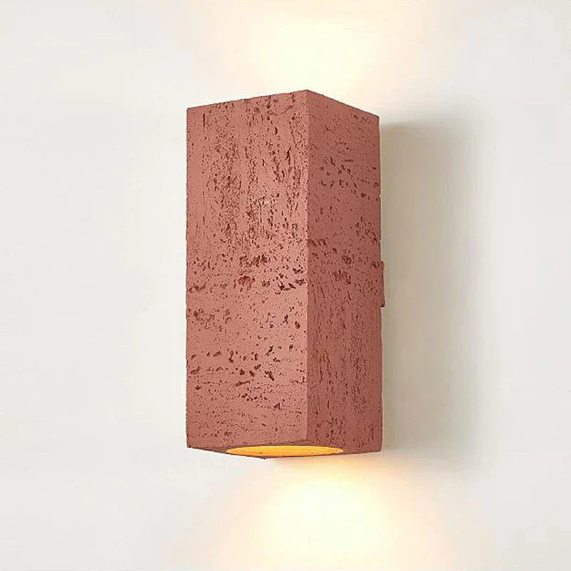 Rustic Concrete Outdoor Wall Lamp