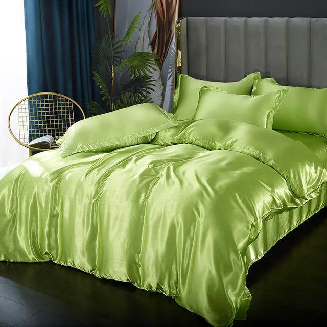 Soft Satin Bed Sheets | Smooth Duvet Cover Set