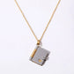 Small Book Pendant | Heart Shaped Locket Necklace