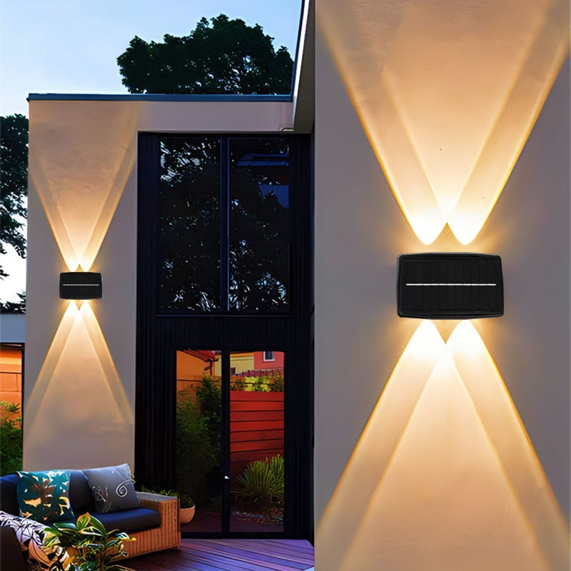 Solar Powered Outdoor LED Wall Sconce - HappyKidMart