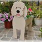 Adorable Dog Figurine Garden Planter