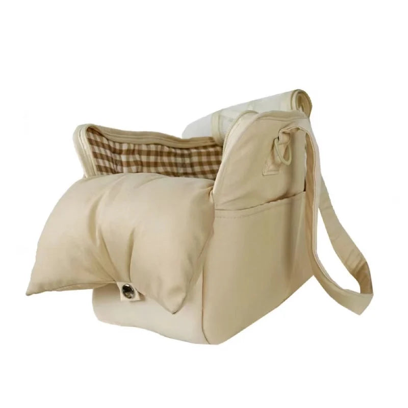 Luxury Dog Carrier Bag | Soft Cotton Pet Tote