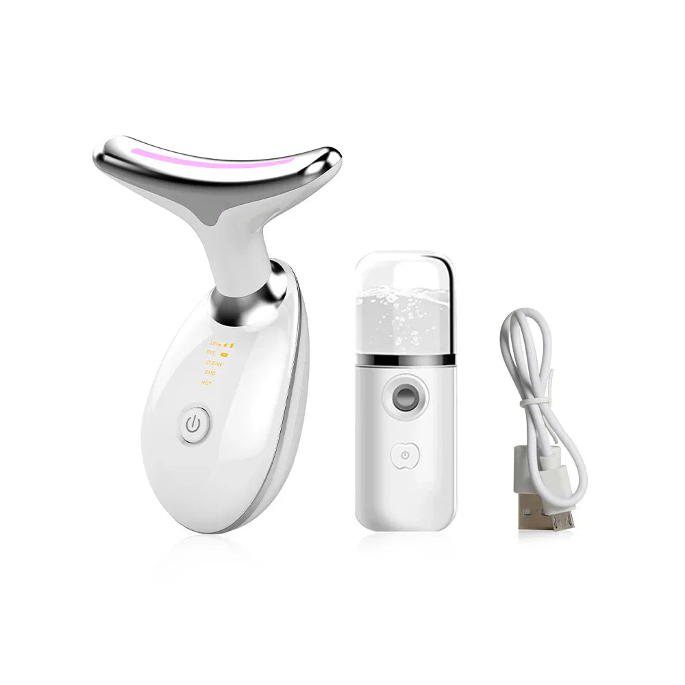 Rejuvenating LED Facial Massager Device