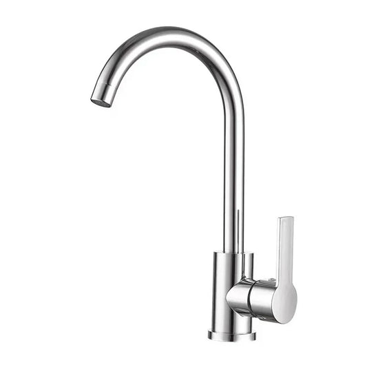 Sleek Chrome Kitchen Faucet Single Lever - HappyKidMart