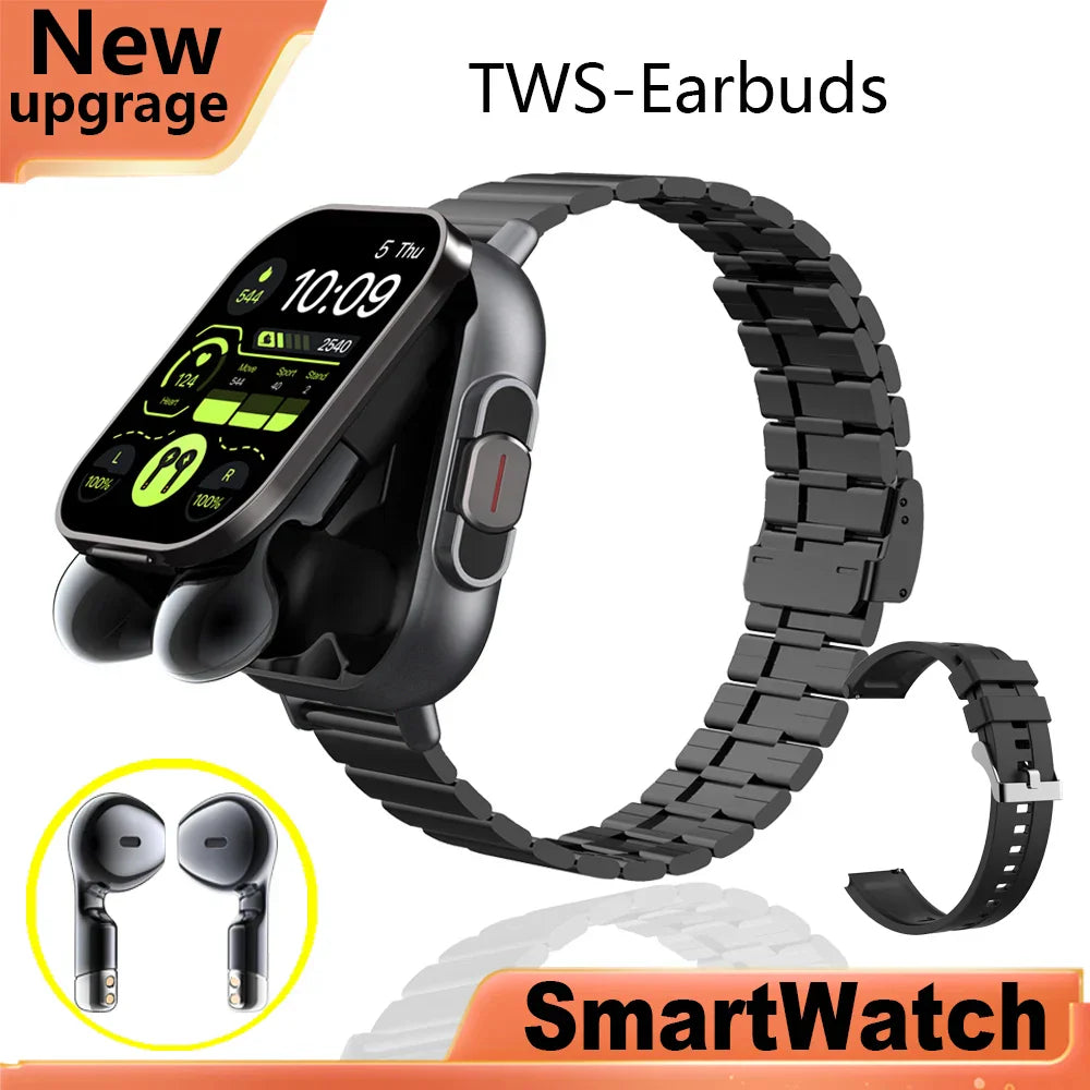 Advanced Sports Watch with AMOLED Display and Free Earbuds