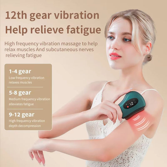 Electronic Face Massager With Heat And Vibration - HappyKidMart