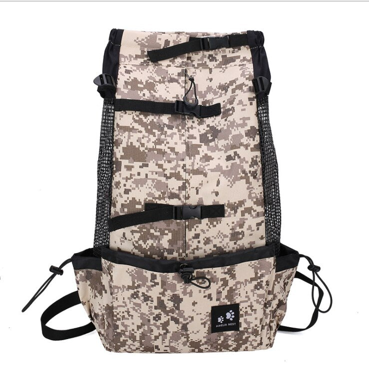 Comfortable Pet Hiking Backpack With Breathable Mesh Panels