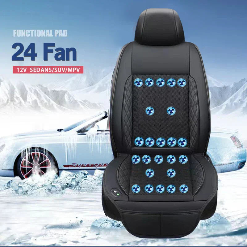 Cooling Massage Car Seat | 24 Ventilated Fan System