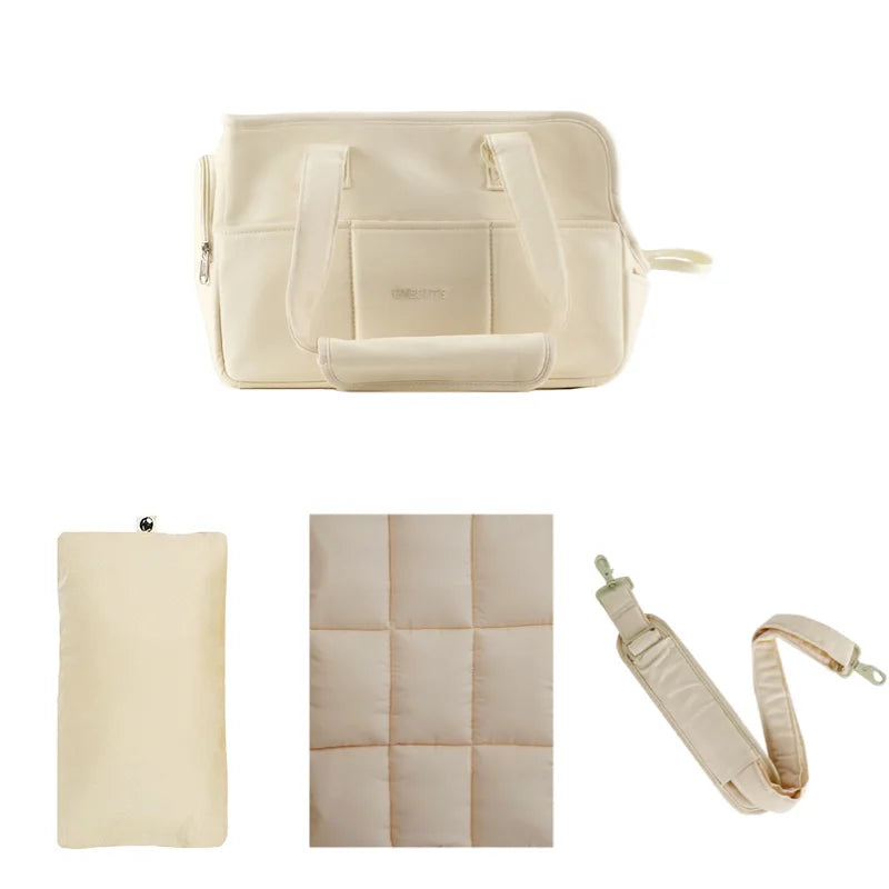 Luxury Dog Carrier Bag | Soft Cotton Pet Tote