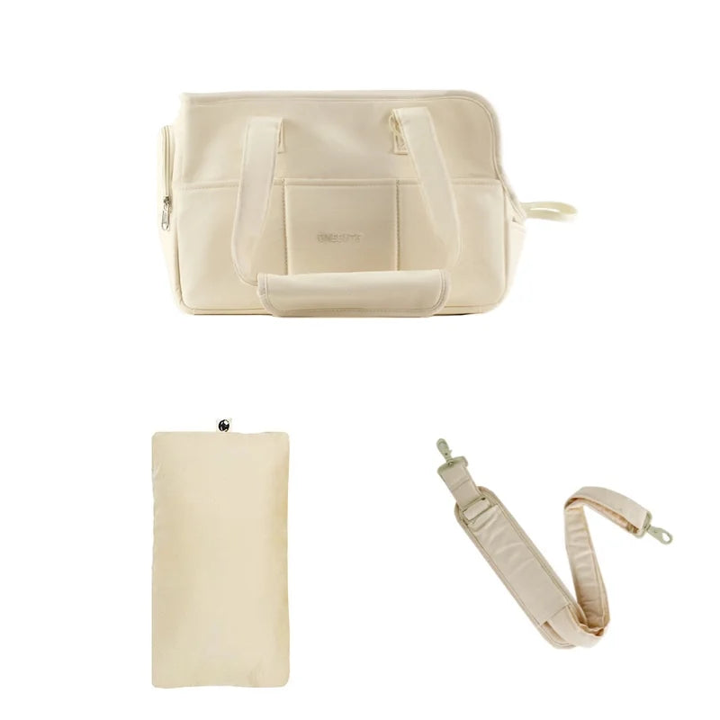 Luxury Dog Carrier Bag | Soft Cotton Pet Tote