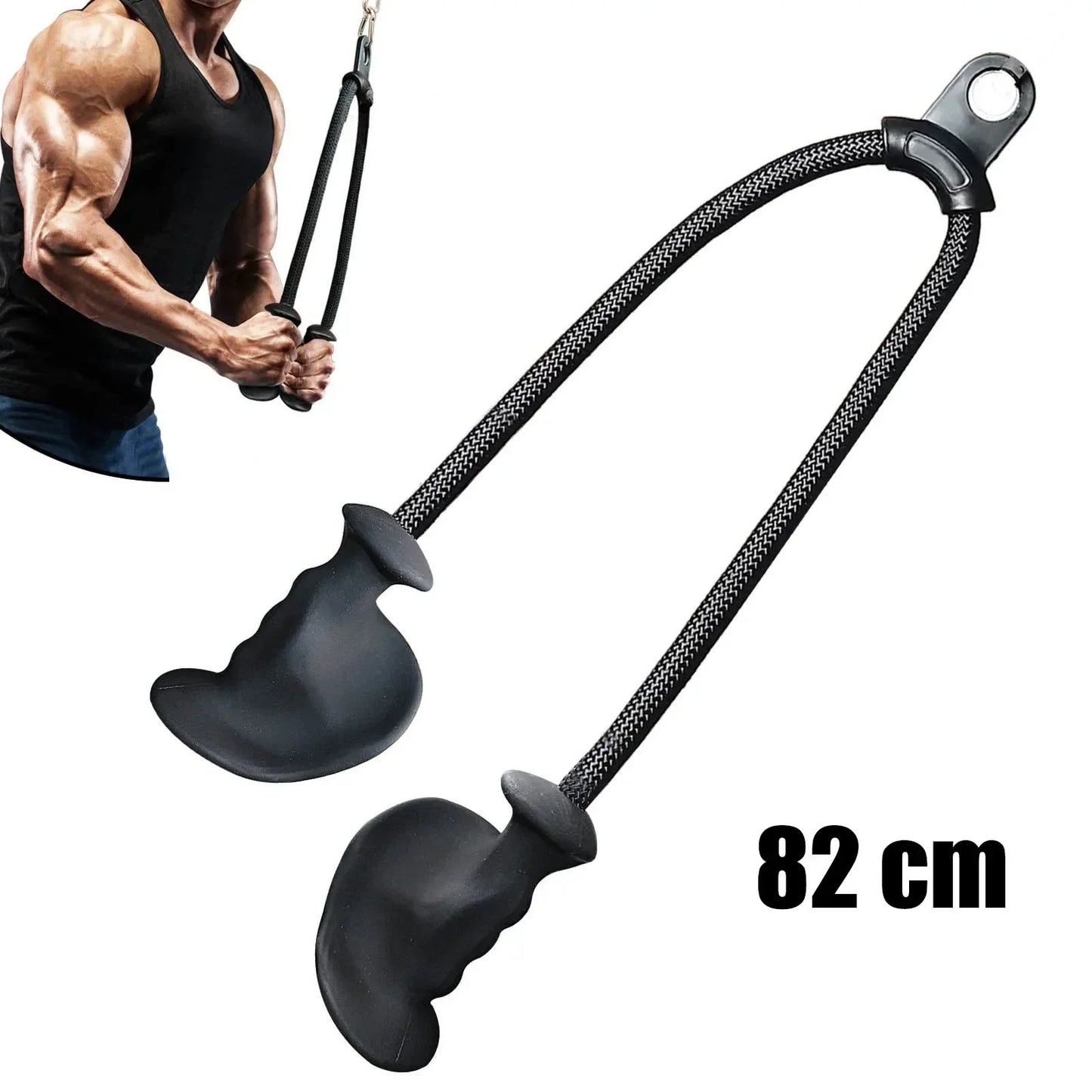 Premium Tricep Rope | Comfort 4ft Gym Cable Attachment