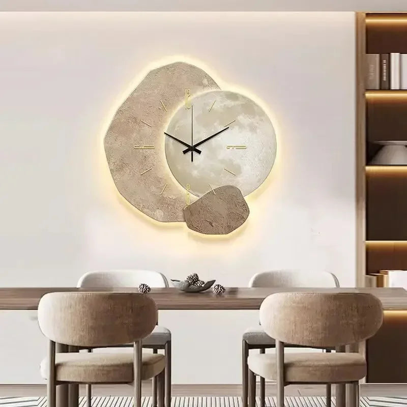 Rustic Wooden Round Wall Clock