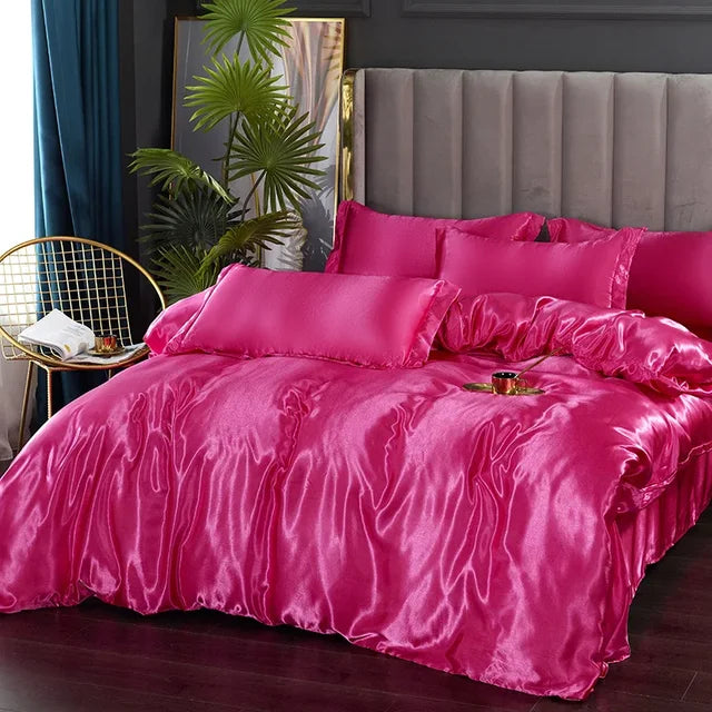 Soft Satin Bed Sheets | Smooth Duvet Cover Set