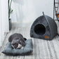 Cozy Cat Bed | Soft Triangle Pet Hut - HappyKidMart
