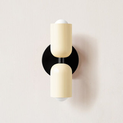 Contemporary Dual Head White Wall Lamp