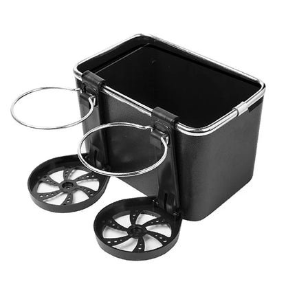 Premium Car Console Storage Box with Dual Cup Holders