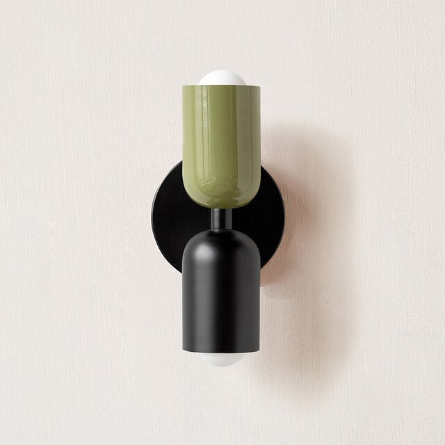 Contemporary Dual Head White Wall Lamp