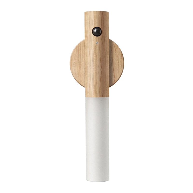 Automatic LED Wall Lamp | Modern Wooden Style