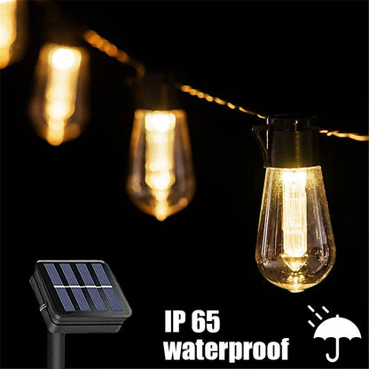 Vintage Outdoor String Lights | Classic Glass Bulb Style