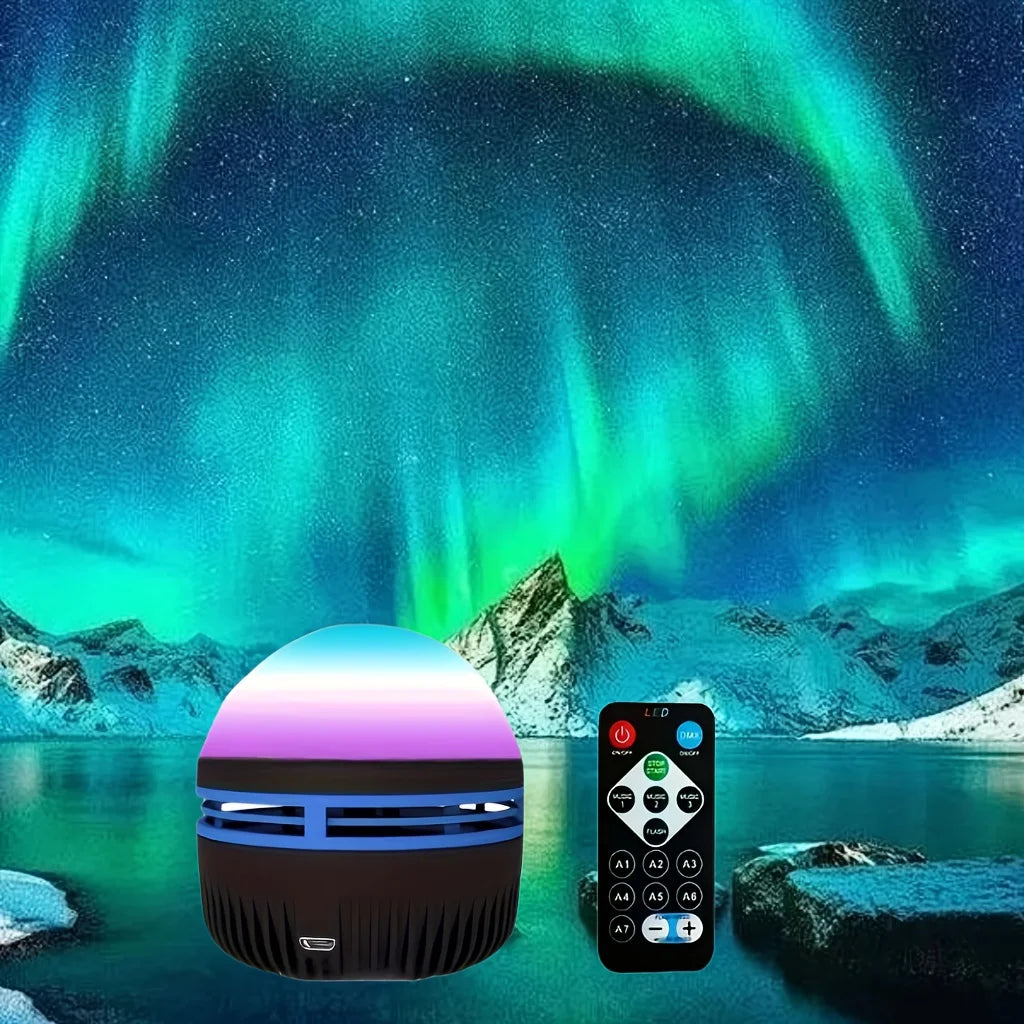 Colorful LED Star Night Light Projector with Remote - HappyKidMart