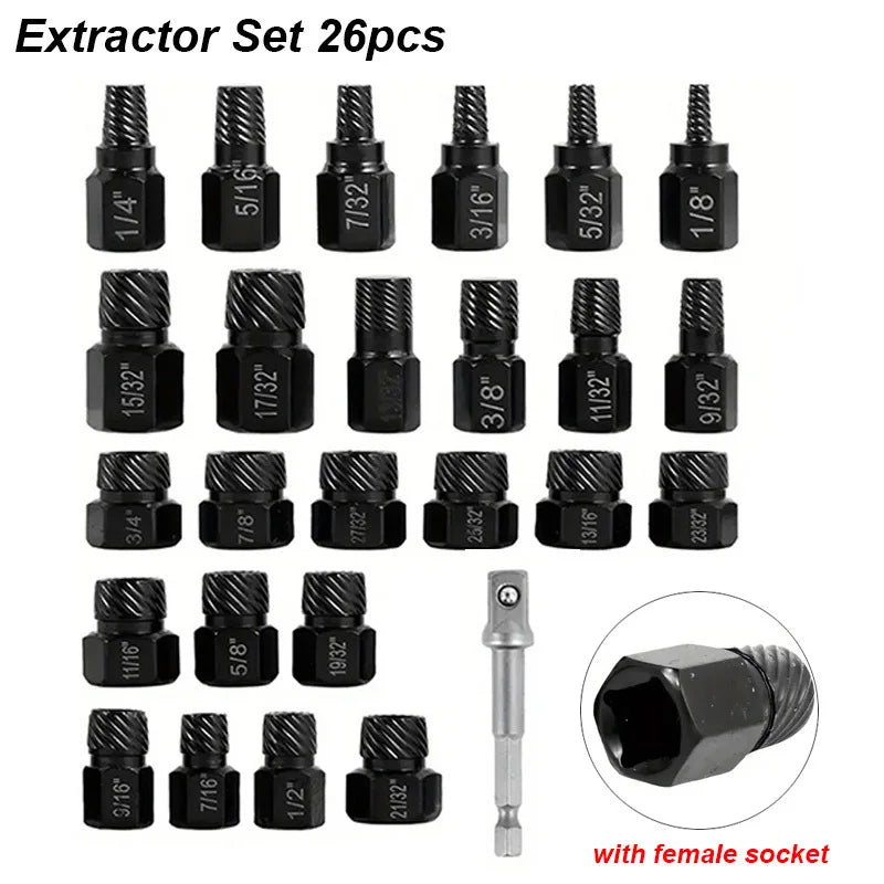 Heavy Duty Screw Remover Tool Set