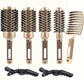 Premium Ceramic Hair Brush Set with Boar Bristles