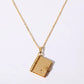 Small Book Pendant | Heart Shaped Locket Necklace
