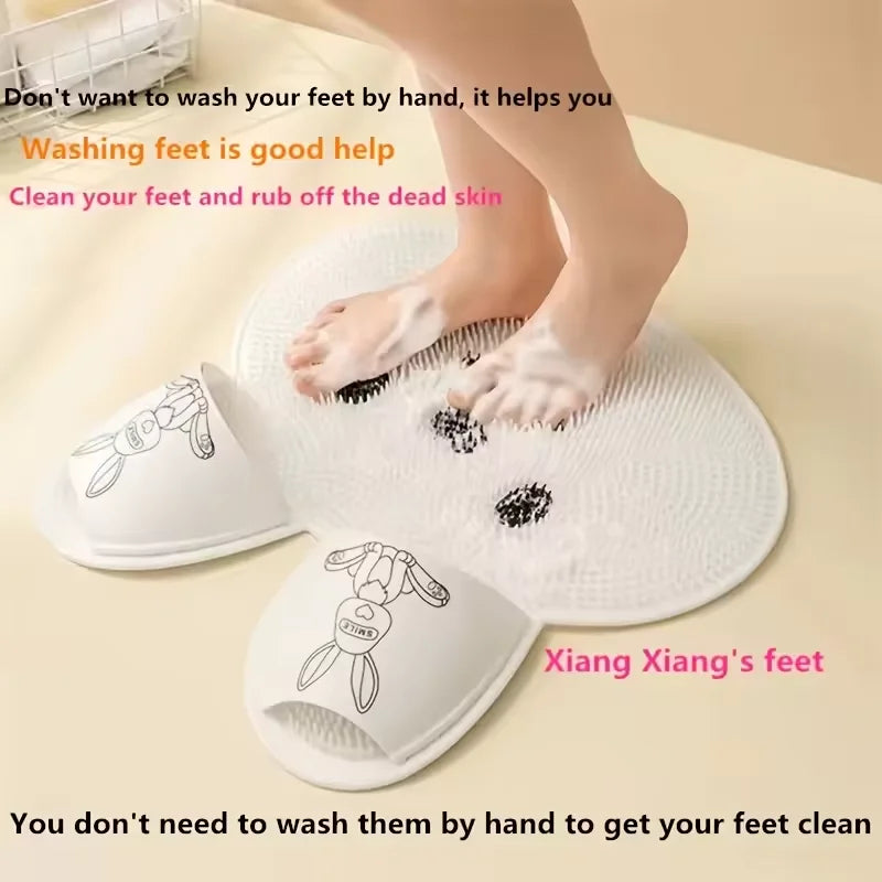 Soft Exfoliating Bathroom Shower Mat - HappyKidMart