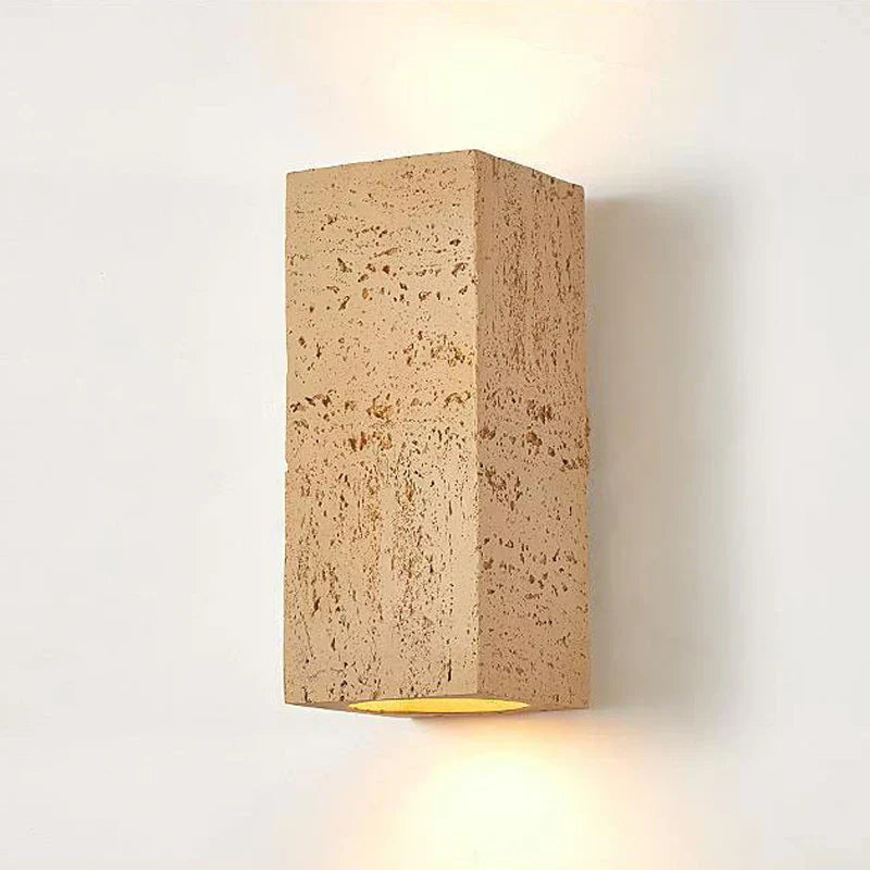 Rustic Concrete Outdoor Wall Lamp