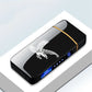 Rechargeable Double Flame Lighter Blue Metal Design