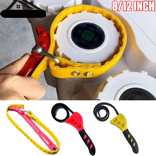 Heavy Duty Adjustable Strap Wrench Tool - HappyKidMart