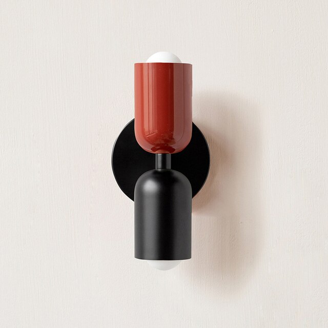 Contemporary Dual Head White Wall Lamp