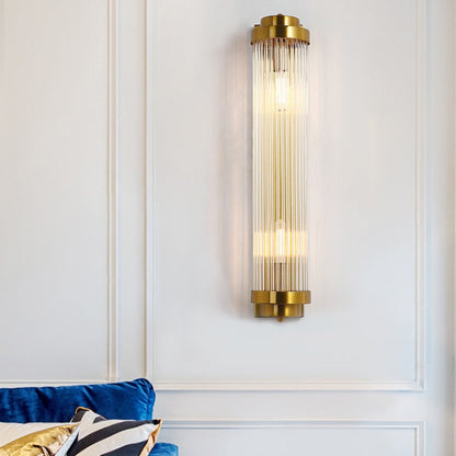 Luxury Gold Crystal Glass Wall Light