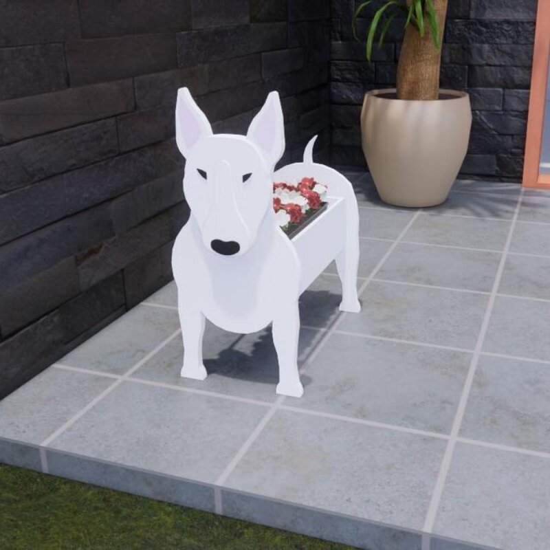 Adorable Dog Figurine Garden Planter