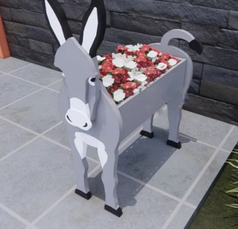 Cute Dog Planter Pot with Flower Container