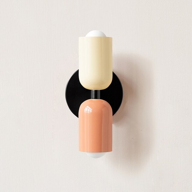 Contemporary Dual Head White Wall Lamp
