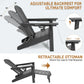 Comfortable Outdoor Adirondack Chair With Footrest - HappyKidMart