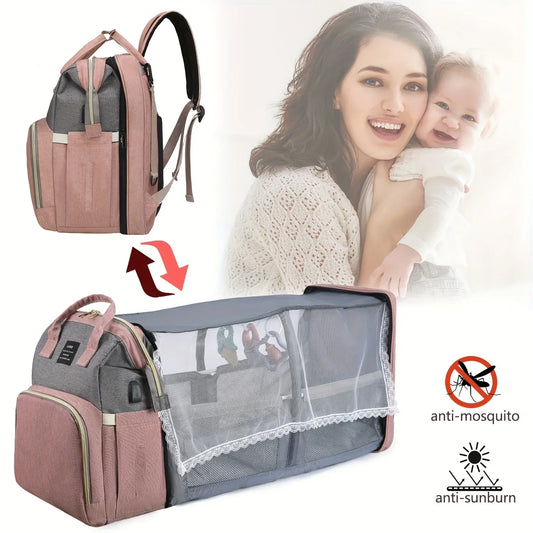 Practical Diaper Bag | Compact Travel Stroller Bassinet - HappyKidMart
