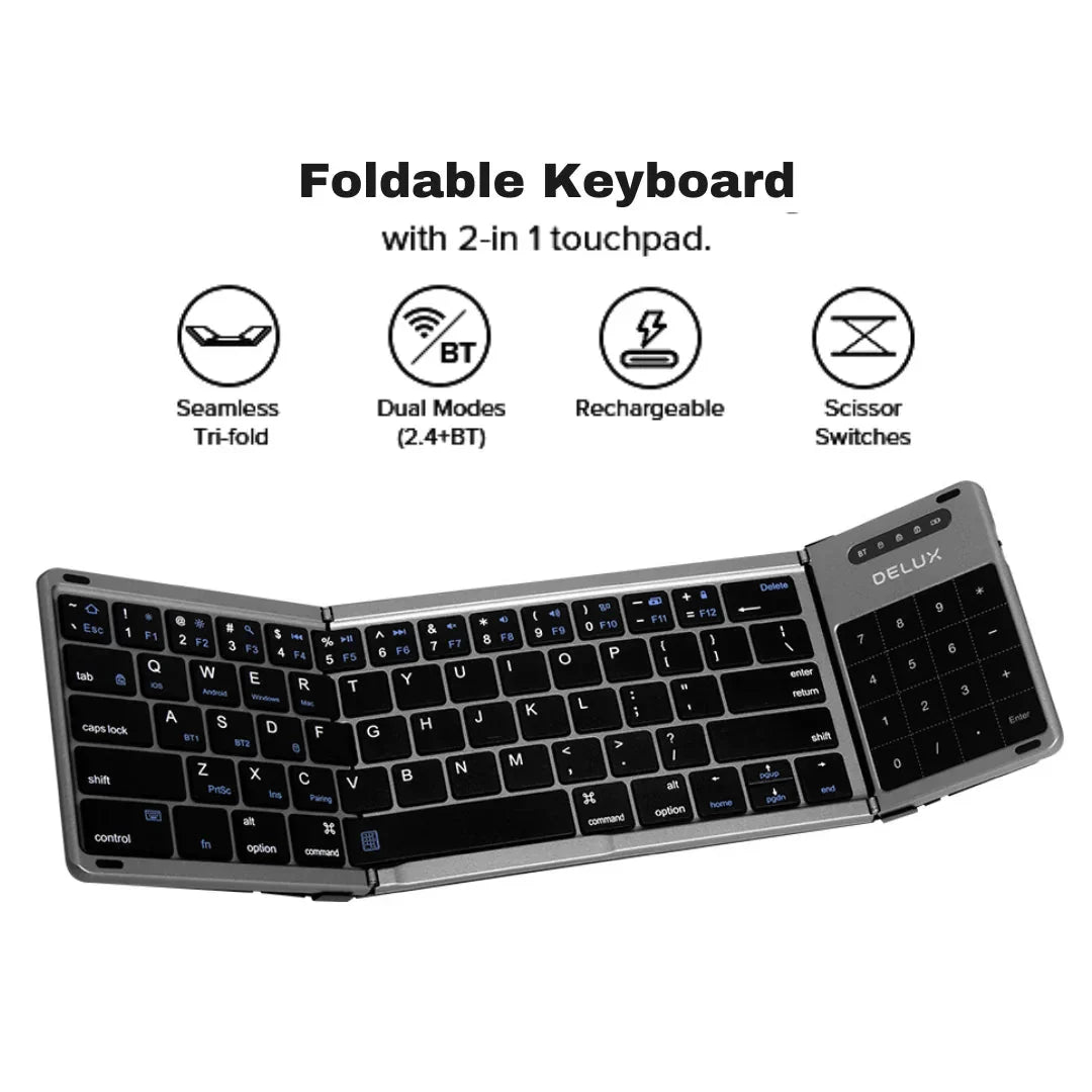 Portable Compact Bluetooth Keyboard - HappyKidMart