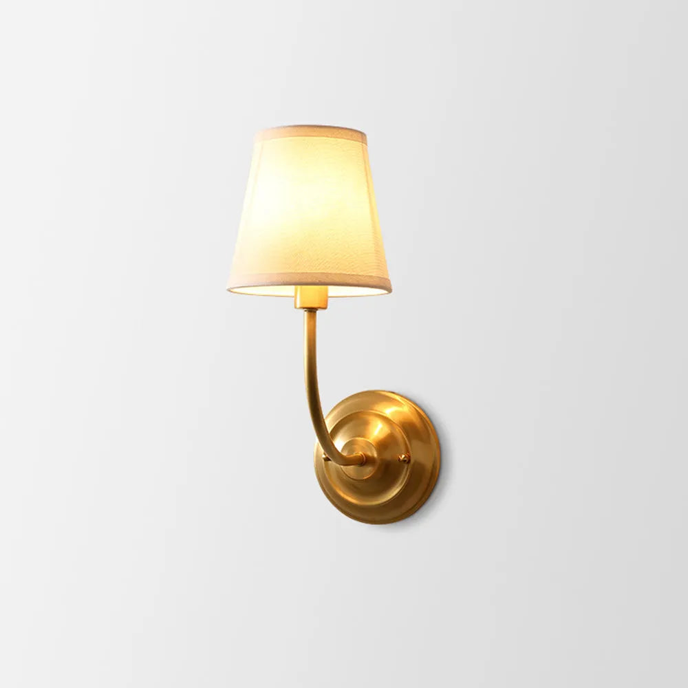 Contemporary Brass Bamboo Wall Light