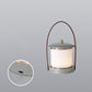 Compact LED Camping Lantern | Gray Leather Grip