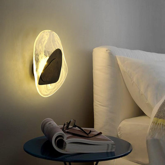 Elegant Glass Wall Light | Clear Modern Sconce - HappyKidMart