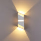 Contemporary Black Gold LED Outdoor Wall Sconce
