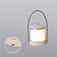 Compact LED Camping Lantern | Gray Leather Grip
