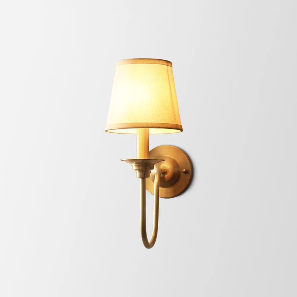 Contemporary Brass Bamboo Wall Light
