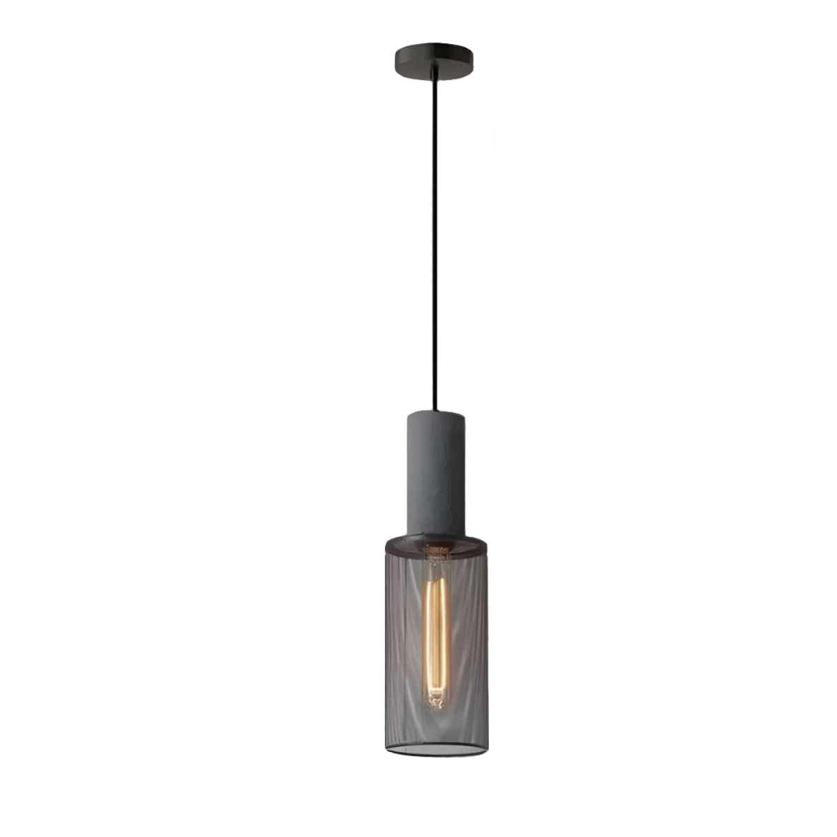 Rustic Metal Pendant Lamp | Urban Concrete Style