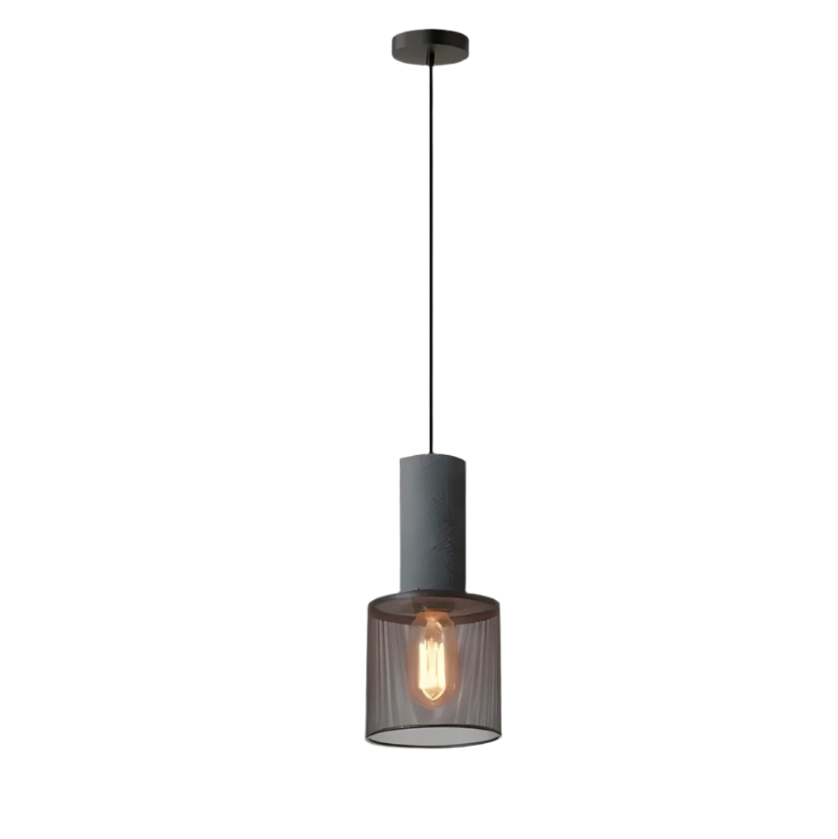 Rustic Metal Pendant Lamp | Urban Concrete Style