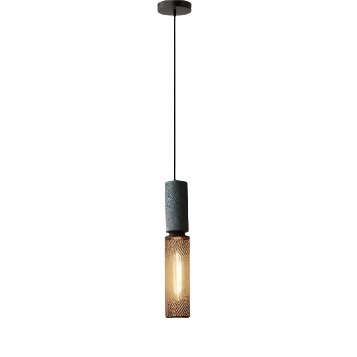 Rustic Metal Pendant Lamp | Urban Concrete Style