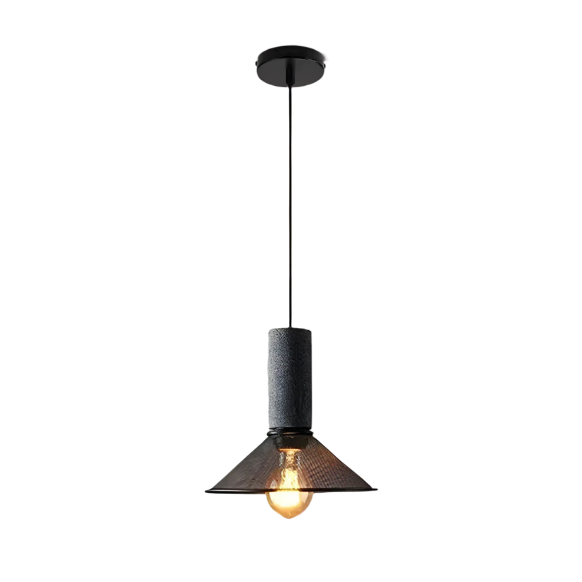 Rustic Metal Pendant Lamp | Urban Concrete Style