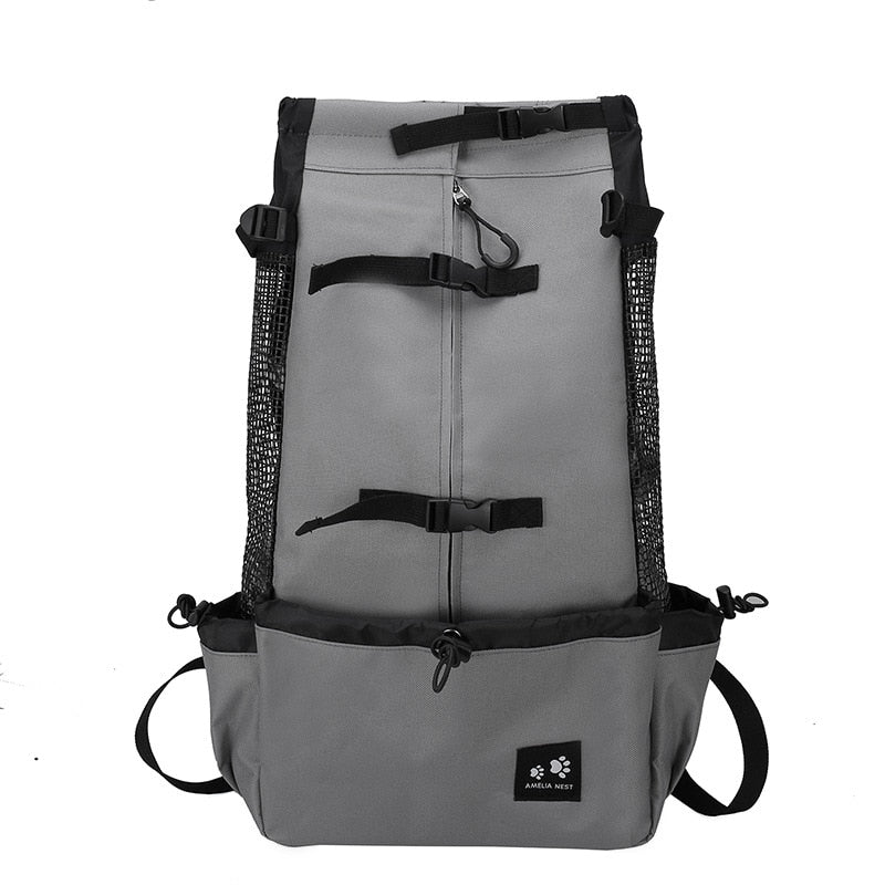 Comfortable Pet Hiking Backpack With Breathable Mesh Panels
